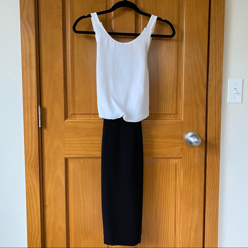 L’agence Black/White Halter Dress sz.2